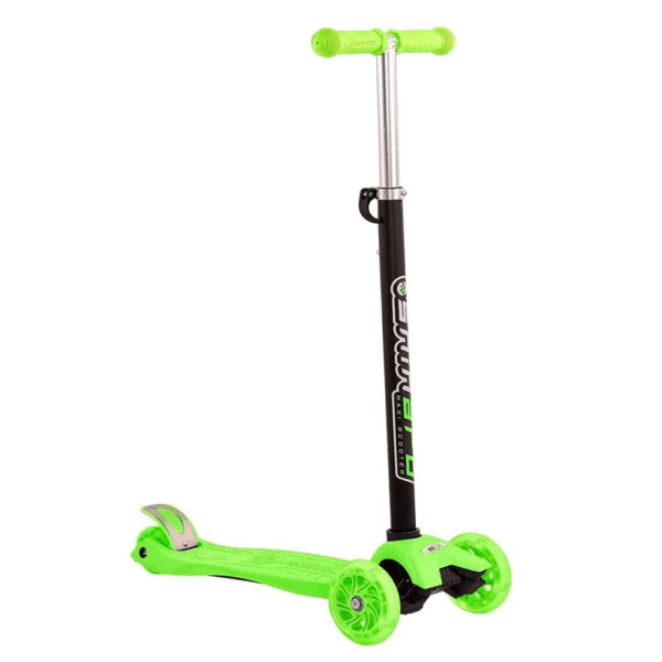 Çocuk Shinaro Maxi Led Işıklı 3 Tekerlekli Yükseklik Ayarlı Yeşil Scooter