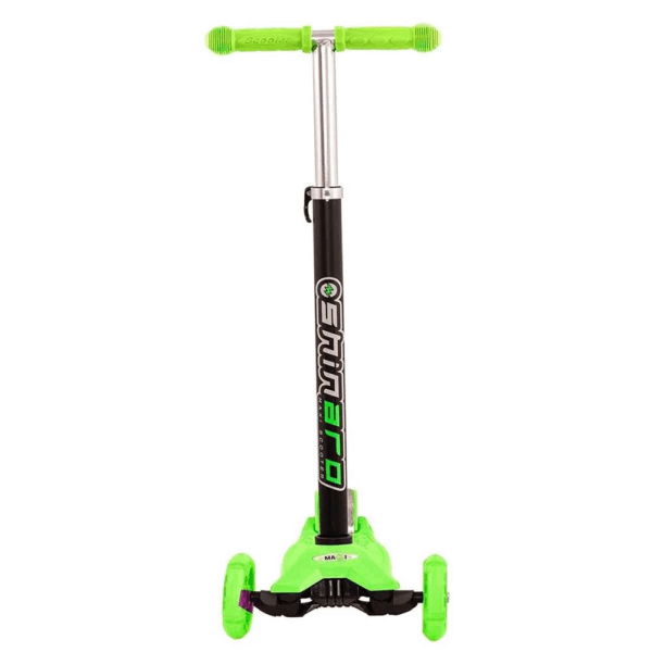 Çocuk Shinaro Maxi Led Işıklı 3 Tekerlekli Yükseklik Ayarlı Yeşil Scooter - Görsel 2