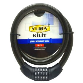 ŞİFRELİ MOTOR - BİSİKLET KİLİT 20MMX120CM (K0)