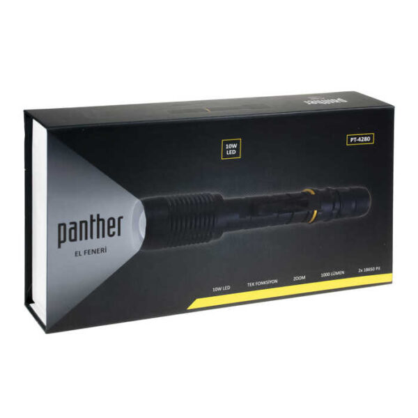 SİLAH APARATLI ŞARJLI EL FENERİ PT-4280 (K0) - Görsel 5