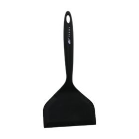 SİLİKON - SİYAH   JUMBO - GENİŞ AĞIZ  SPATULA  25.5CM -- AĞIZ: 12CM (K0)