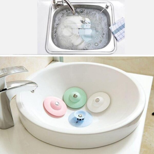 Silikon Malzeme Banyo Mutfak Gider Evye Lavabo İçine Çöp Tıpası Kaydırmaz Süzgeç Çeşitleri Modelleri (K0) - Görsel 3