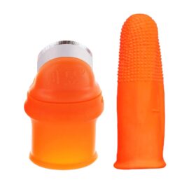 Silikon Parmak Koruyucu Meyve Toplama Aracı Bahçe Kesme Bıçak Eldiven (K0)