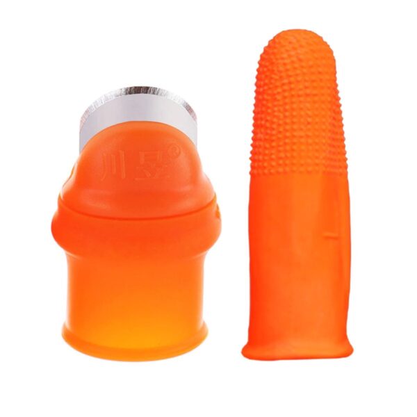Silikon Parmak Koruyucu Meyve Toplama Aracı Bahçe Kesme Bıçak Eldiven (K0)