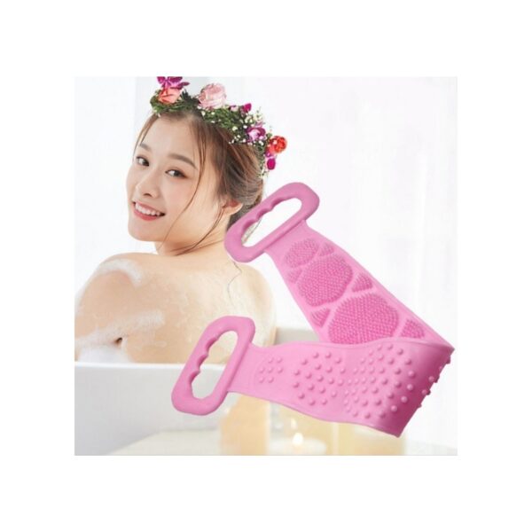 Silikon Sırt Kesesi 60 Cm Sırt Keseleme Fırçası Banyo Duş Lifi (K0) - Görsel 5