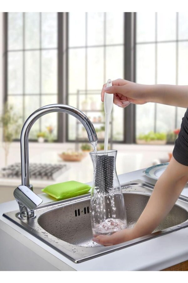 Silikon Şişe Biberon Konserve Kavanoz Matara Temizleme Fırçası Çok Amaçlı Temizleme Fırçası Bpa Free (K0)