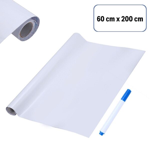 Silinebilir Kalemli Sticker  Duvara Yapışabilen Yazı Tahtası 60x200 cm (K0) - Görsel 5