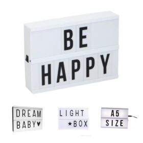 Sinematik Lightbox Dekorasyon Aydınlatma Aksesuarları (A5 Boyut) (K0)