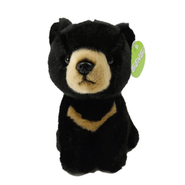 Çocuk Siyah Ayı Peluş Oyuncak 18 cm - Görsel 2
