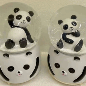 Siyah-beyaz Panda Kar Küresi Büyük Boy
