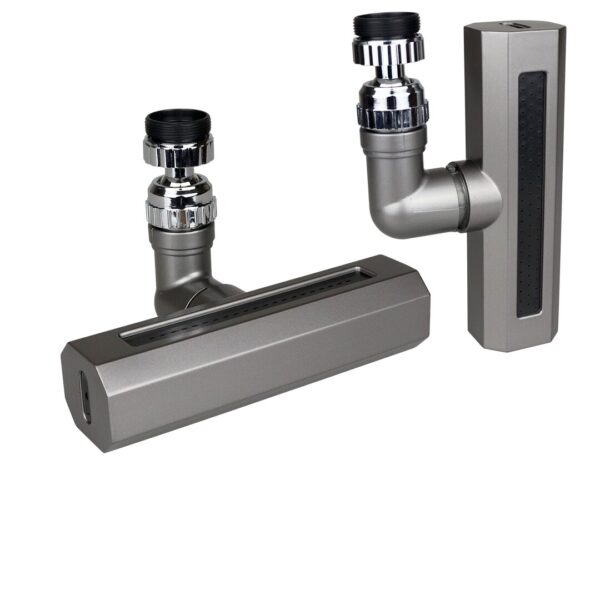 SİYAH  GENİŞ  360 DERECE DÖNEBİLENOYNAR BAŞLIK - 4 MOD  PERLATÖR ŞELALE MUSLUK UCU KTX-3288 (K0)