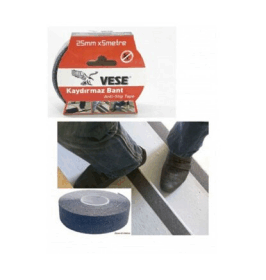 SİYAH KAYDIRMAZ BANT 25MM X 5MT (K0)