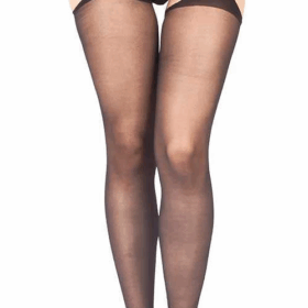 Siyah Özel Bölgesi Açık Fantazi Külotlu Çorap TM0367