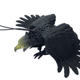 Siyah Renk Yumuşak Plastik Şaka Kartal Yarasa Anahtarlık Şaka Malzemesi (K0)