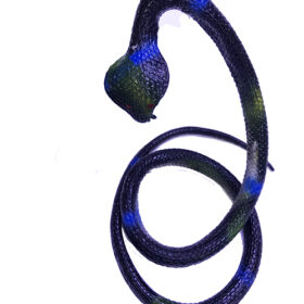 Siyah Renk Gerçekçi Kobra Model Silikon Yumuşak Yılan 80 cm (K0)