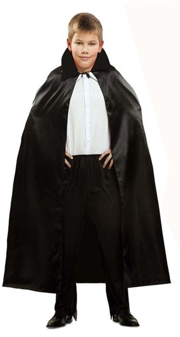 Siyah Renk Yakalı Halloween Pelerini 90 cm (K0) - Görsel 3