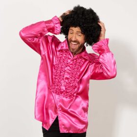 Siyah Renk Kıvırcık Afro Bonus Peruk (K0)