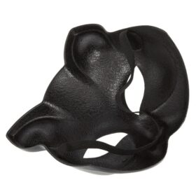 Siyah Renk Lüks Kedi Maskesi 12x13 cm (K0)