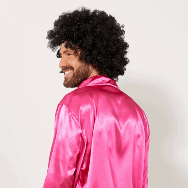 Siyah Renk Kıvırcık Afro Bonus Peruk - Görsel 4