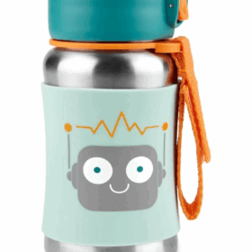 Skip Hop Pipetli Paslanmaz Çelik Suluk 350ml Robot