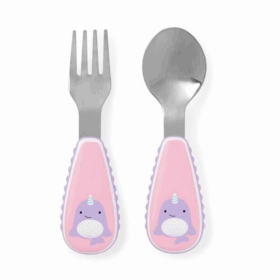 Skip Hop Zoo Çatal Kaşık Seti Narwhal, Eğlenceli ve Kullanışlı Çocuk Seti