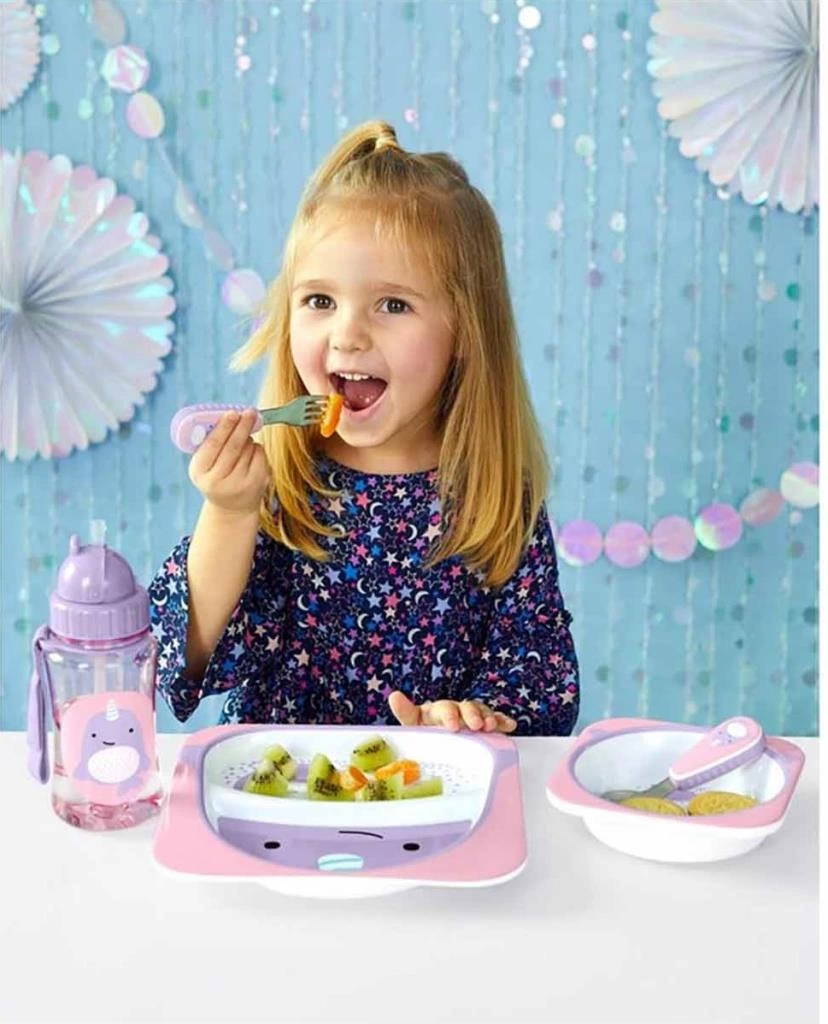 Skip Hop Zoo Çatal Kaşık Seti Narwhal, Eğlenceli ve Kullanışlı Çocuk Seti - Görsel 3