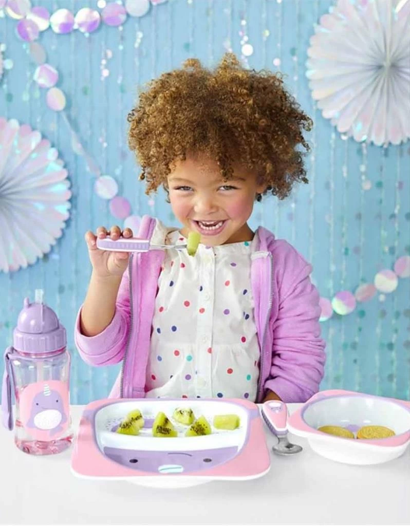 Skip Hop Zoo Çatal Kaşık Seti Narwhal, Eğlenceli ve Kullanışlı Çocuk Seti - Görsel 4