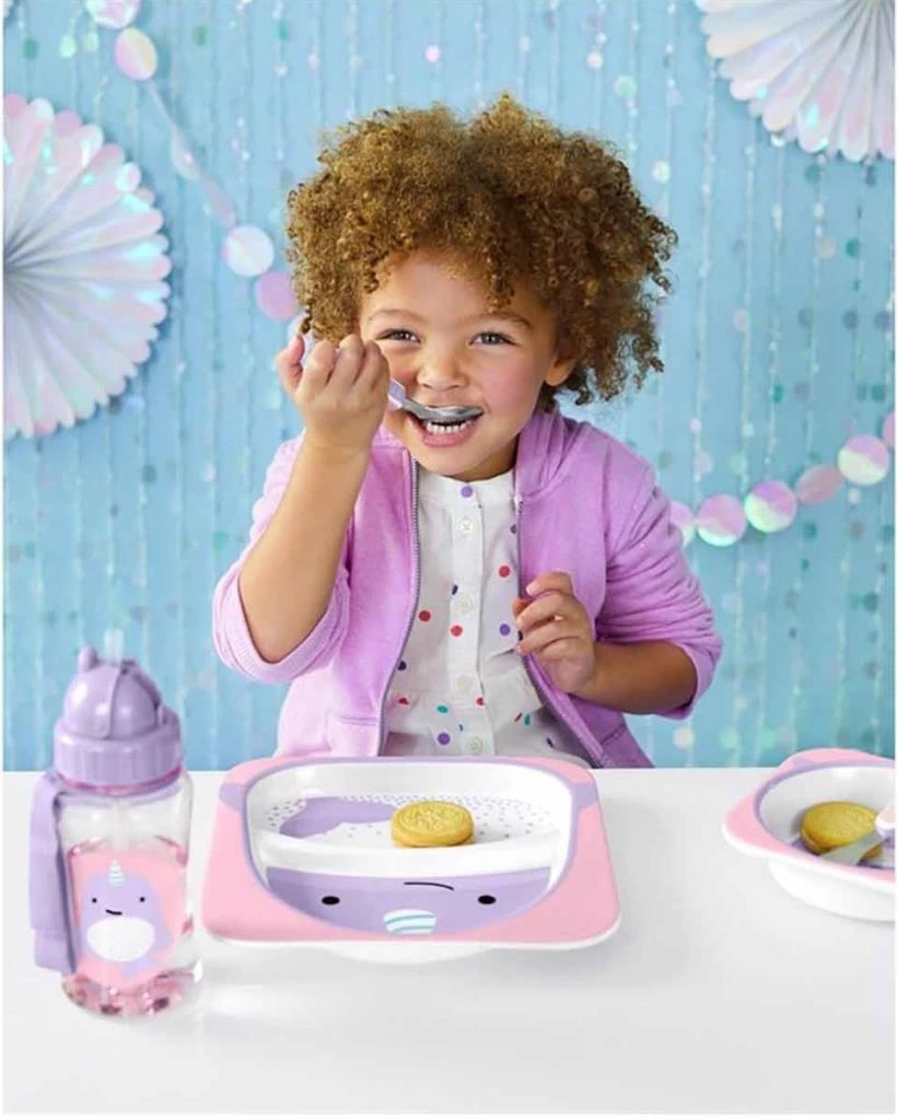 Skip Hop Zoo Çatal Kaşık Seti Narwhal, Eğlenceli ve Kullanışlı Çocuk Seti - Görsel 5