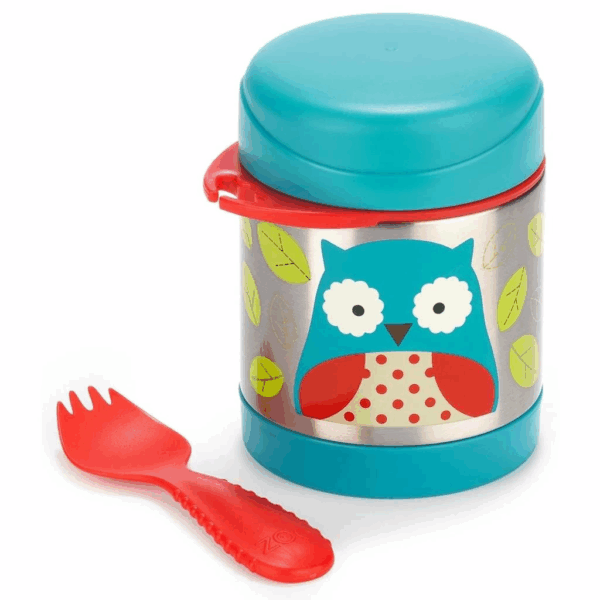 Skip Hop Zoo Paslanmaz Çelik Termos 325ml Baykuş - Görsel 5