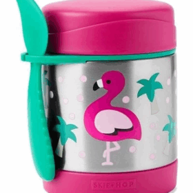 Skip Hop Zoo Paslanmaz Çelik Termos 325ml Flamingo
