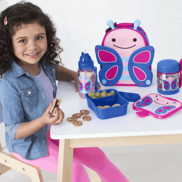 Skip Hop Zoo Paslanmaz Çelik Termos 325ml Kelebek - Görsel 4