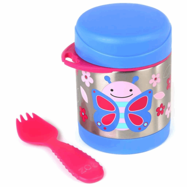 Skip Hop Zoo Paslanmaz Çelik Termos 325ml Kelebek - Görsel 5