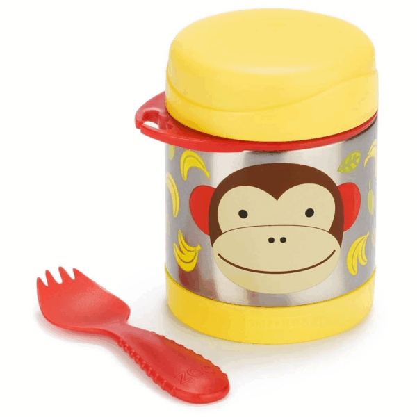 Skip Hop Zoo Paslanmaz Çelik Termos 325ml Maymun - Görsel 2