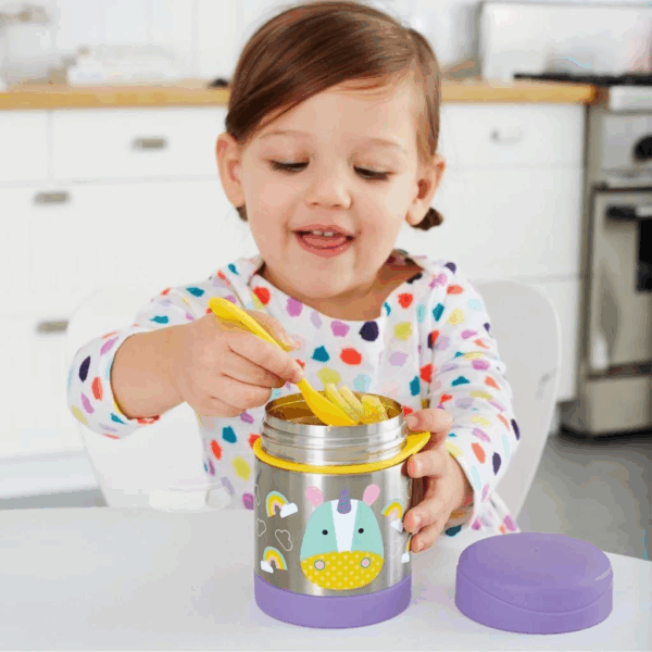 Skip Hop Zoo Paslanmaz Çelik Termos 325ml Unicorn - Görsel 3