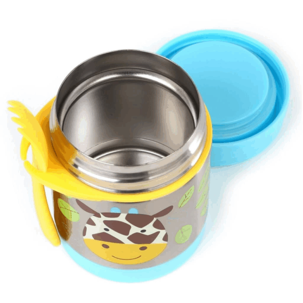 Skip Hop Zoo Paslanmaz Çelik Termos 325ml Zürafa - Görsel 4