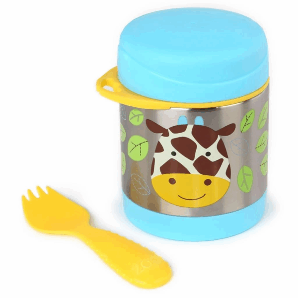 Skip Hop Zoo Paslanmaz Çelik Termos 325ml Zürafa - Görsel 5