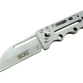 Sog Ac78 Gri Yaprak Kamp Çakı 14,5 Cm - Metal Sap, Kılıflı
