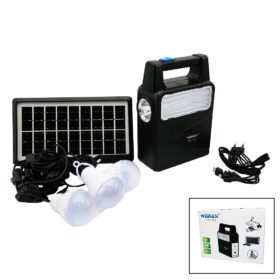 SOLAR SEYYAR PANELLİ - FİŞ ŞARJLI 2İN1 DİKEY MODEL EL FENERİ  - 3 PARÇA  AMPUL KABLOLU - POWERBANK (K0)