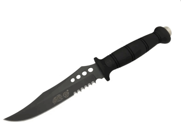 Sr S008b Lejyoner Tırtıklı Outdoor Bıçağı 29 Cm - Kauçuk Sap, Perçinli