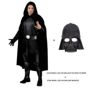 Star Wars Luke Skywalker Pelerini Yetişkin Ve Maskesi (K0)