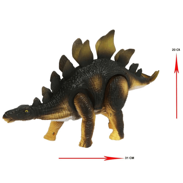 Stegosaurus Dinozor  Sesli Hareketli Oyuncak - Görsel 3
