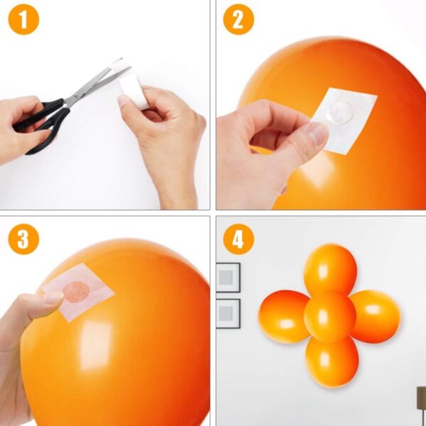 Sticker Damla Model Çift Taraflı Yapışkan Balon Yapıştırıcısı (K0) - Görsel 5