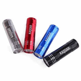 Süper Parlak 9 Ledli Metal Mini El Feneri