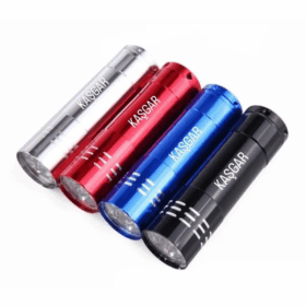 Süper Parlak 9 Ledli Metal Mini El Feneri