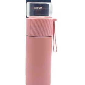 SÜZGEÇLİ CAM KAPAKLI ÇELİK BİTKİ ÇAY TERMOSU 380ML (K0)