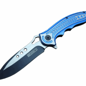 T60b Kamp Çakı 20 Cm - Mavi Sap, Otomatik, Kemerlikli