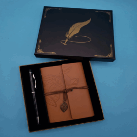 Taba Deri Defter Ve Kalem Set