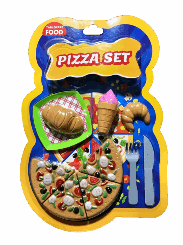 Tableware Food Küçük Pizza Seti (Kartela)