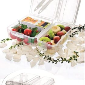 Takeaway Ergonomik Asorti Çatal Bıçaklı Pratik Yoğurt Saklama Kabı (K0)