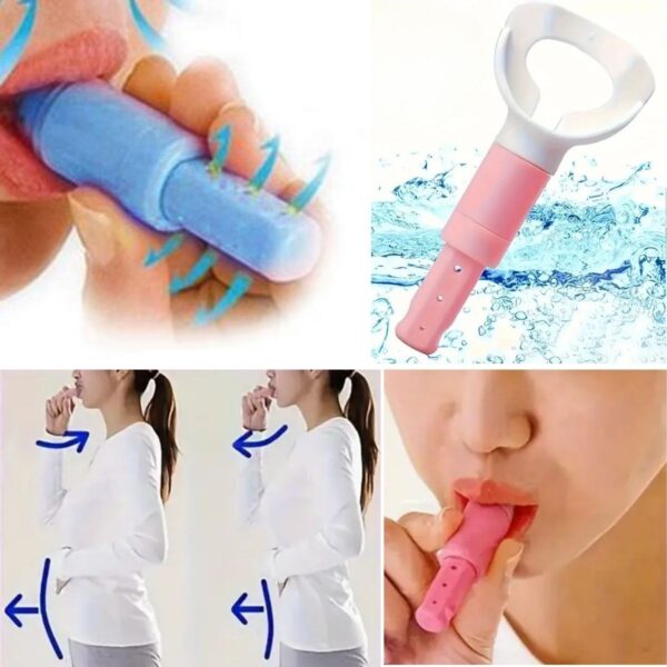 Taşınabilir Karın Kası Çalıştırıcı Solunum Egzersiz Eğitmeni Nefes Egzersiz Aparatı (K0) - Görsel 5